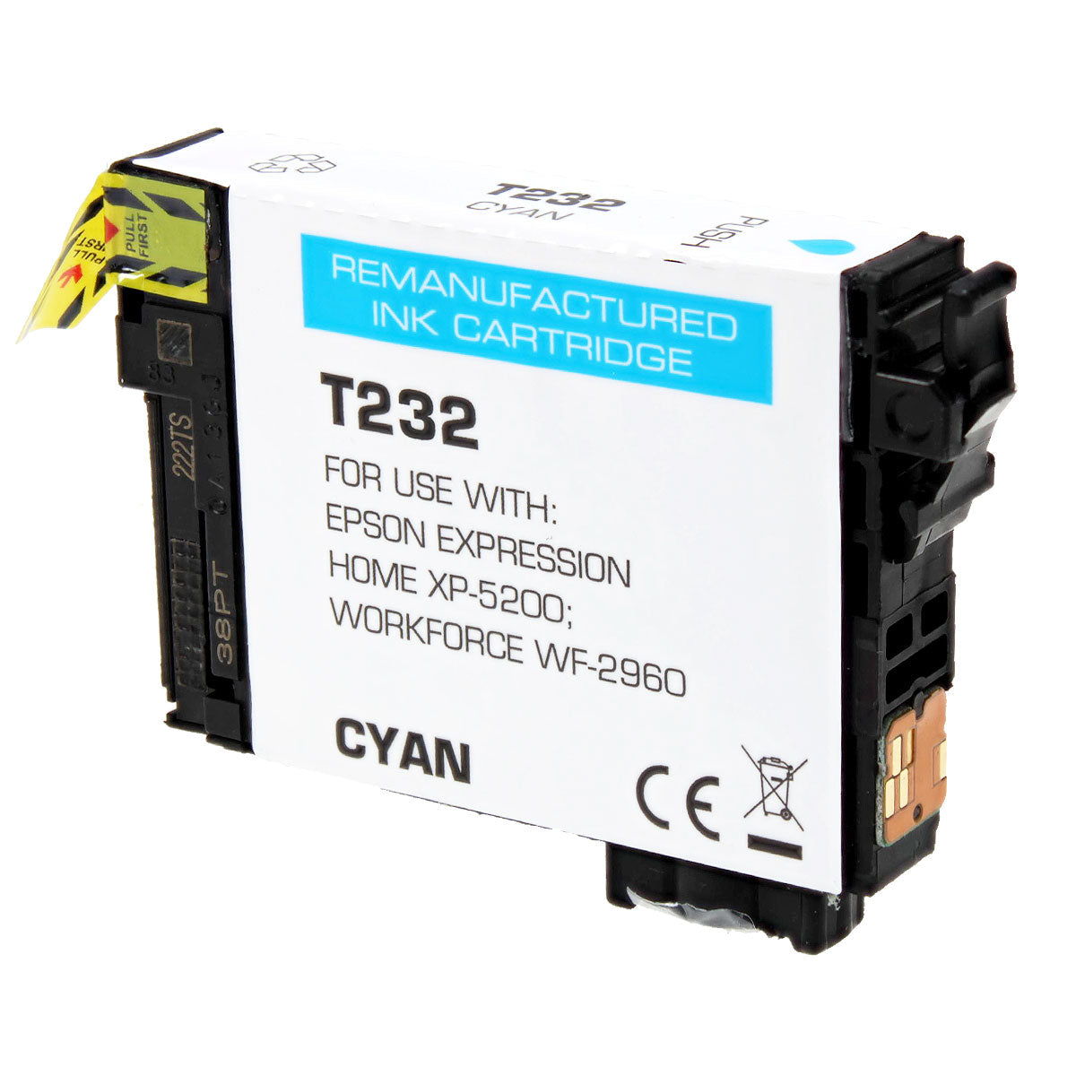 Epson 232 Remanufactured Toner Cartridge Cyan 140 Yield