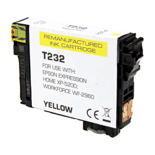 Epson 232 Remanufactured Toner Cartridge Yellow 140 Yield