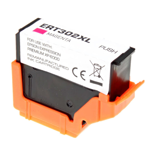 Epson 302XL Remanufactured Toner Cartridge Magenta 550 High Yield