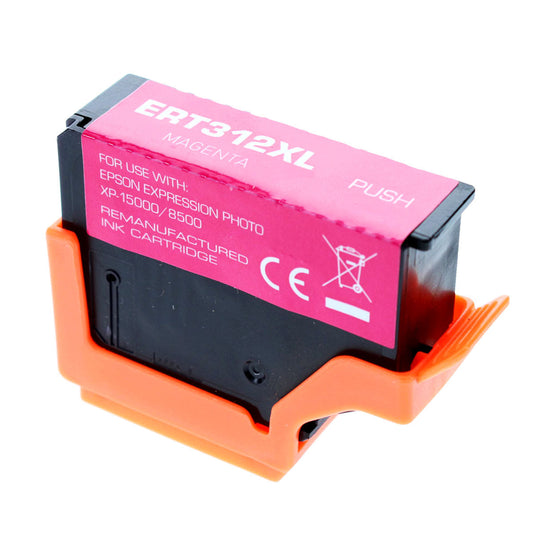 Epson 312XL Remanufactured Toner Cartridge Photo Magenta 500 High Yield
