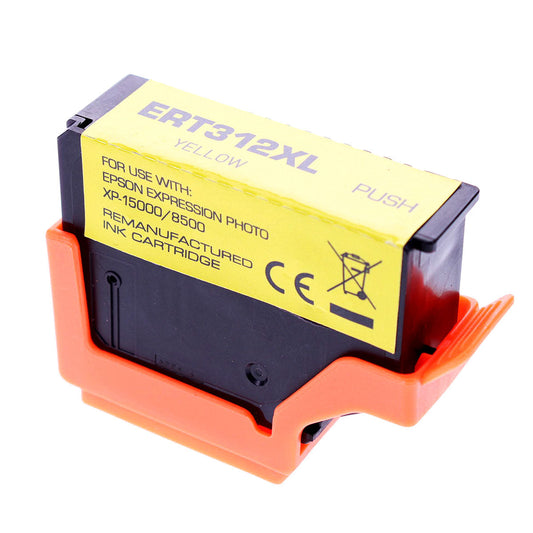 Epson 312XL Remanufactured Toner Cartridge Photo Yellow 500 High Yield