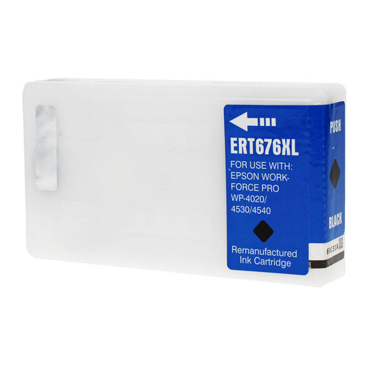 Epson 676XL Remanufactured Toner Cartridge Black 2.4K High Yield