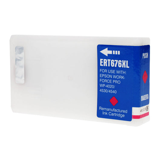 Epson 676XL Remanufactured Toner Cartridge Magenta 1.2K High Yield