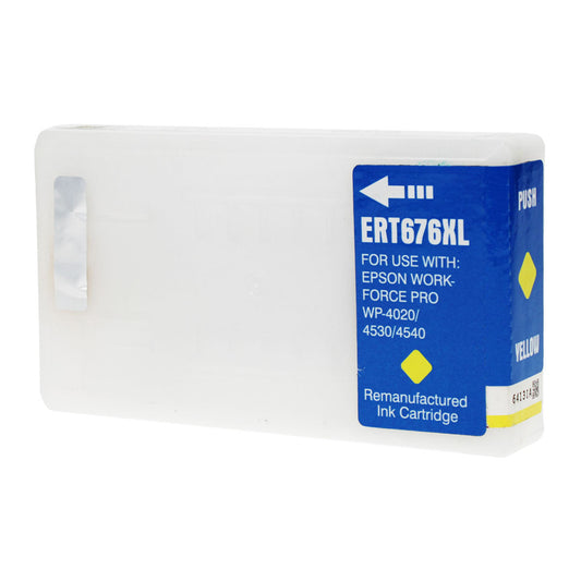 Epson 676XL Remanufactured Toner Cartridge Yellow 1.2K High Yield