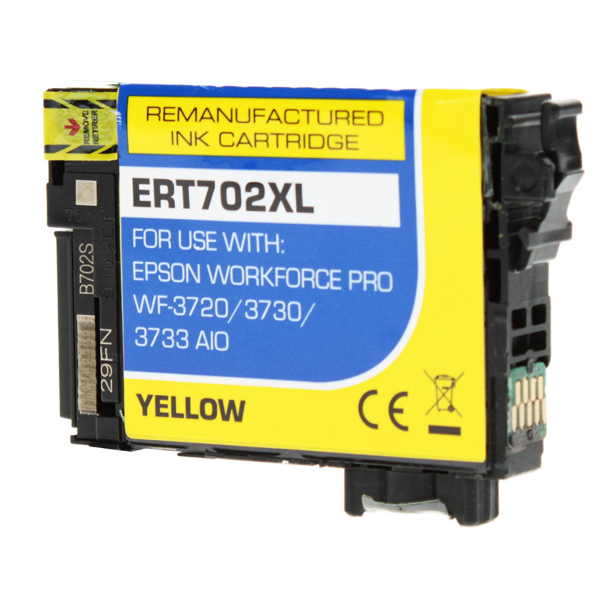 Epson 702XL Remanufactured Toner Cartridge Yellow 950 Ultra High Yield