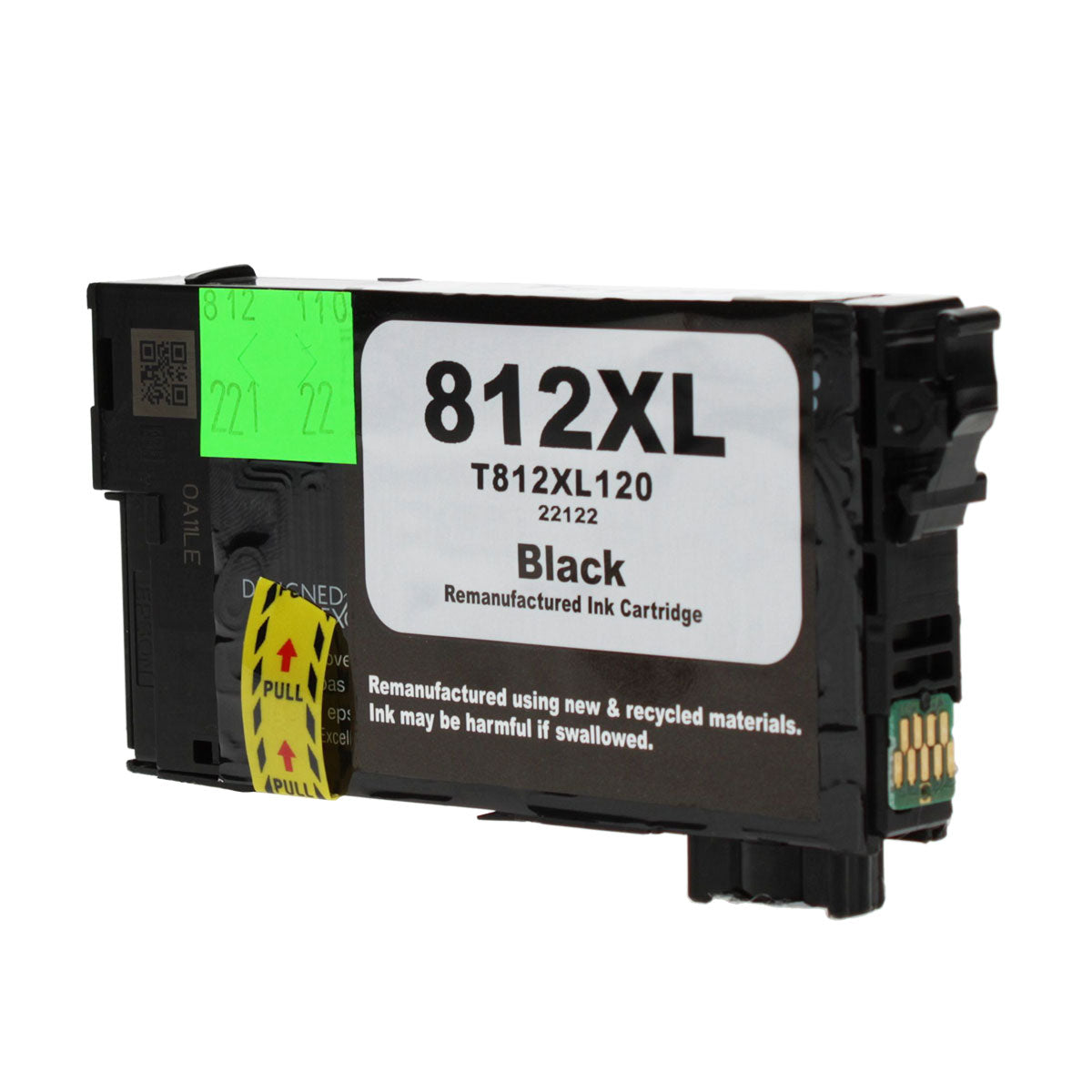Epson 812XL Remanufactured Toner Cartridge Black 1.1K Ultra High Yield