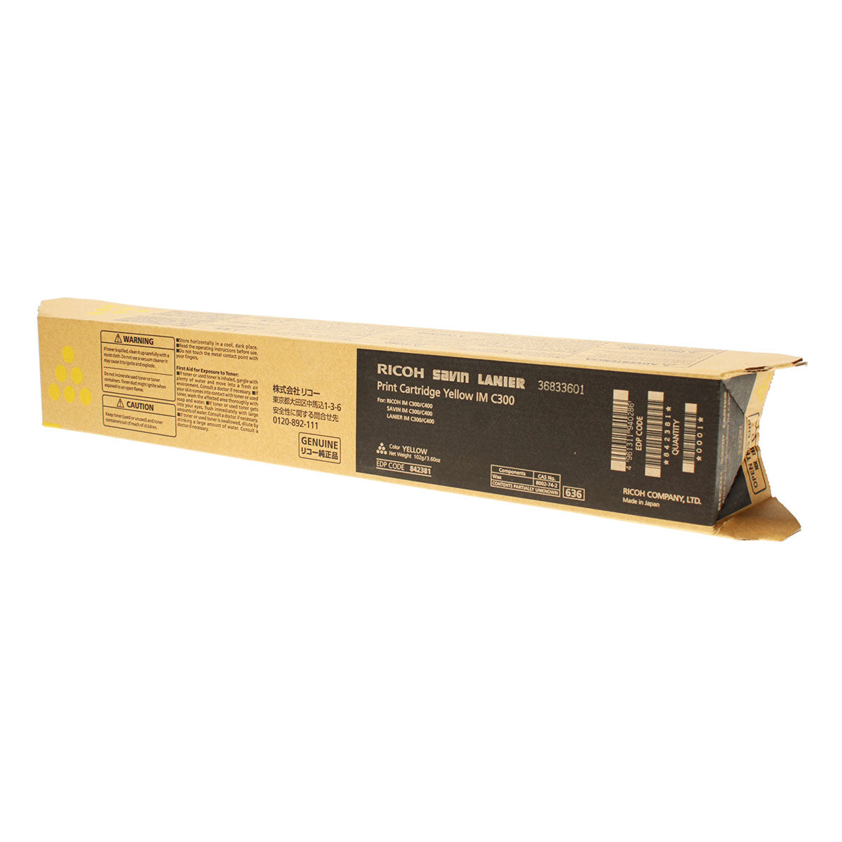 Ricoh (842381) Toner Cartridge, Yellow 6K Yield