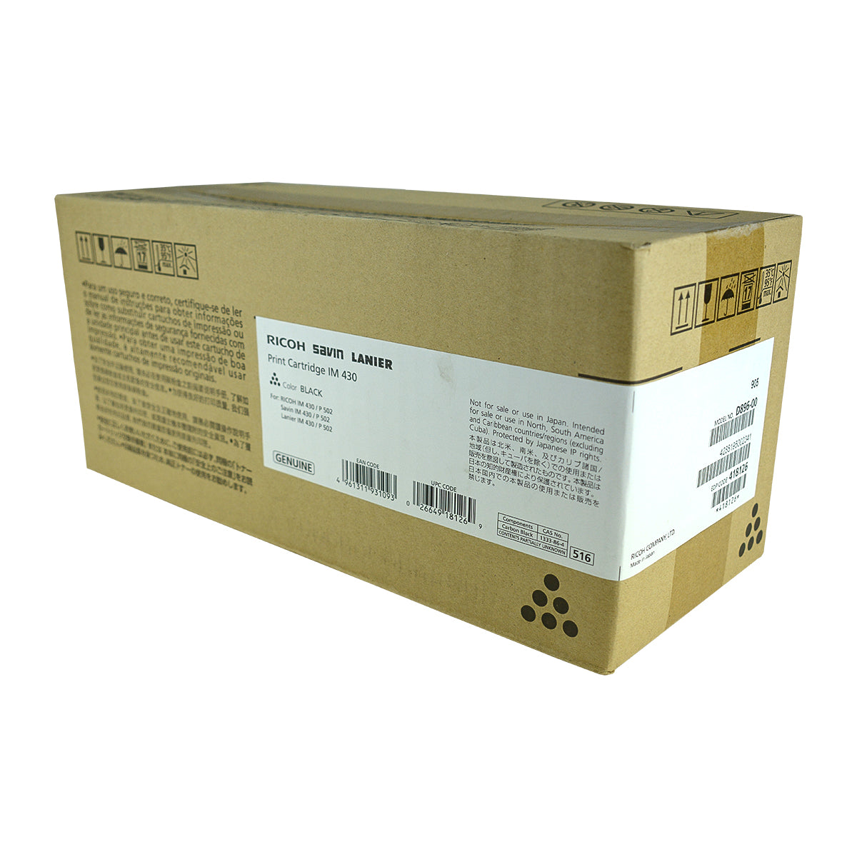 Ricoh (418126, 419078) Toner Cartridge, Black 17.4K Yield