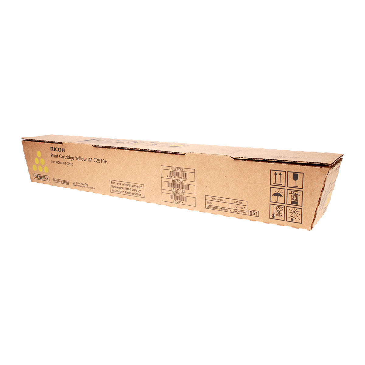 Ricoh (842555) Toner Cartridge, Yellow 10.5K Yield