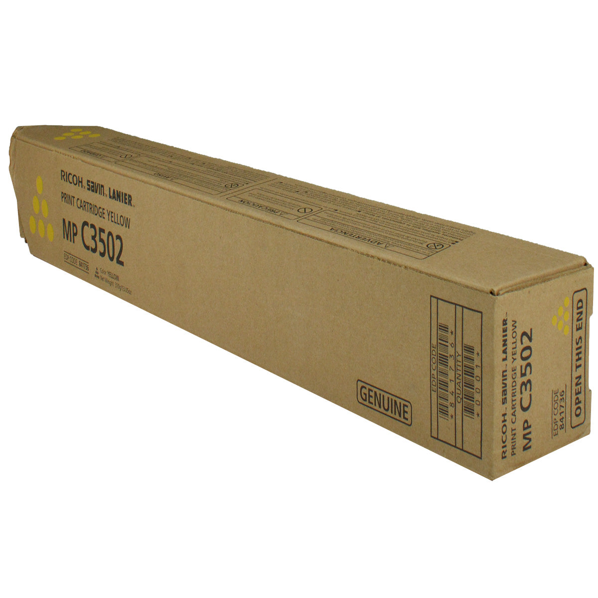 Ricoh (841736) Toner Cartridge, Yellow 18K Yield