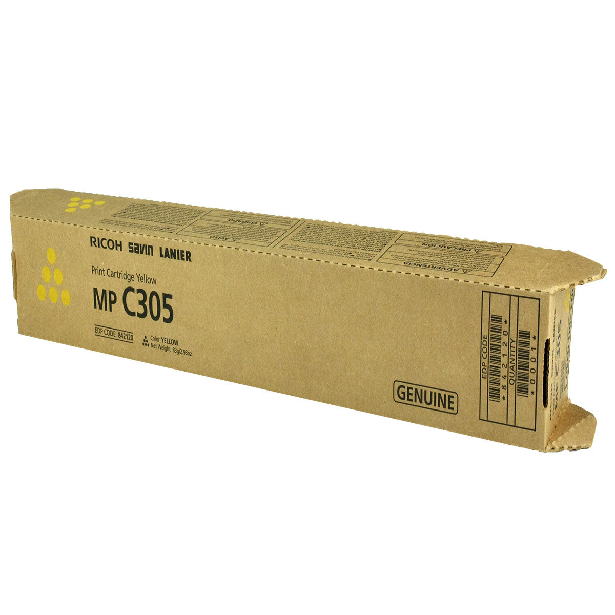 Ricoh (842120) Toner Cartridge, Yellow 4K Yield