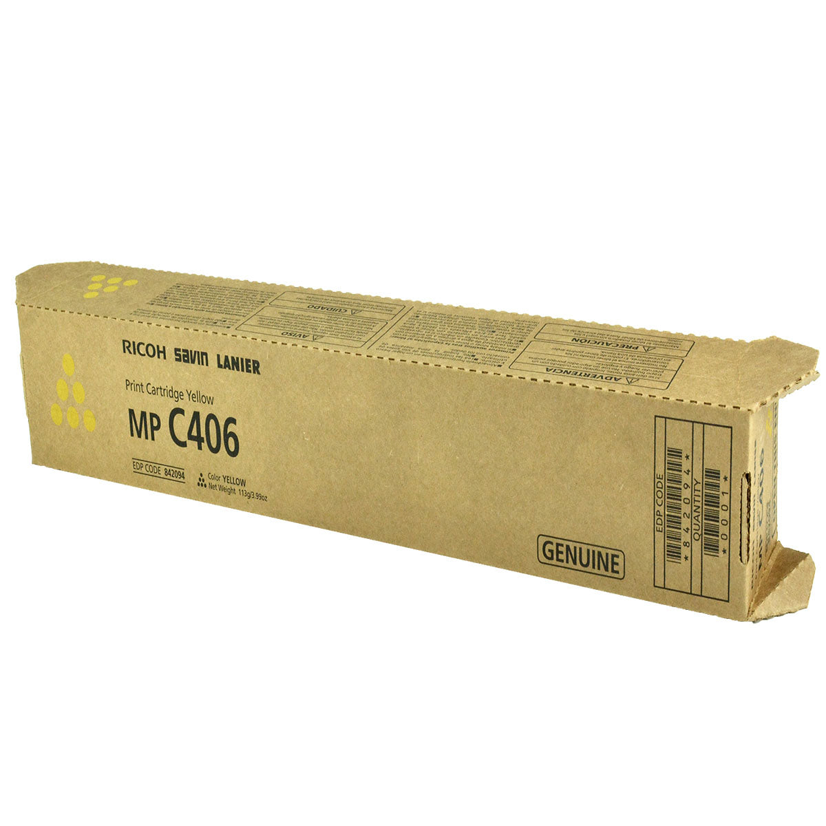 Ricoh (842094) Toner Cartridge, Yellow 6K Yield