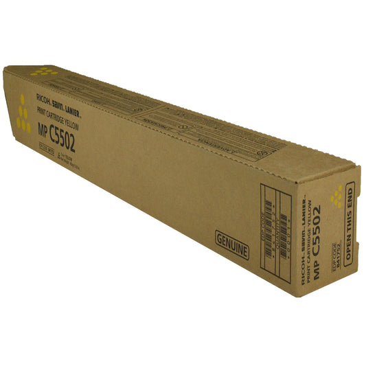 Ricoh (841752, 841680) Toner Cartridge, Yellow 22.5K Yield