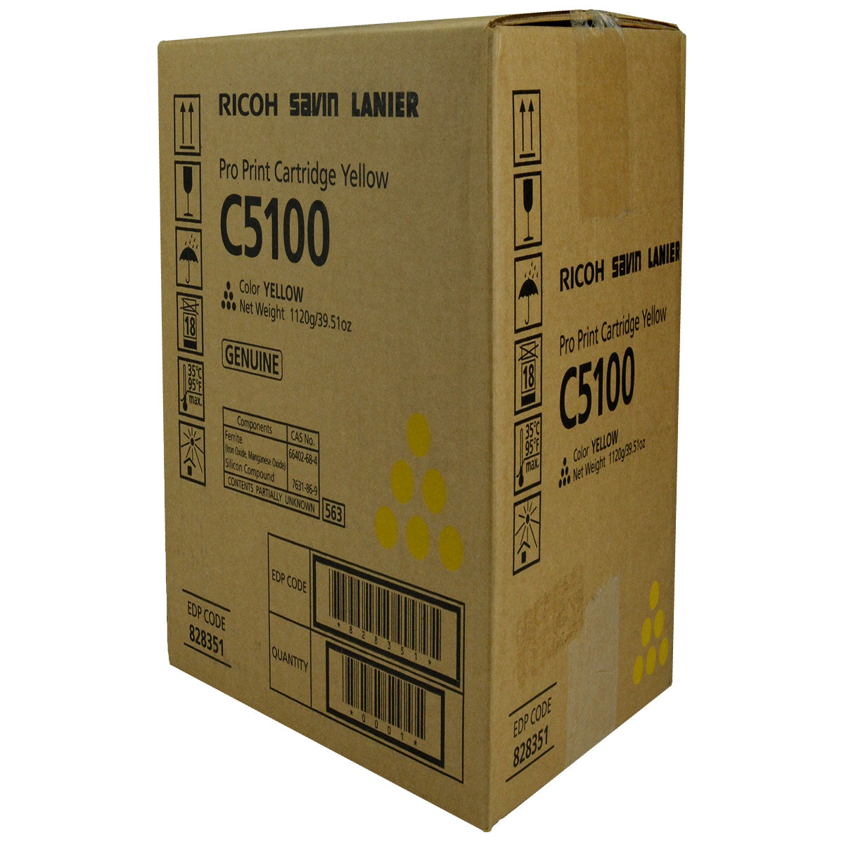 Ricoh (828222) Toner Cartridge, Yellow 30K Yield