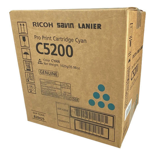Ricoh (828425) Toner Cartridge, Cyan 24K Yield