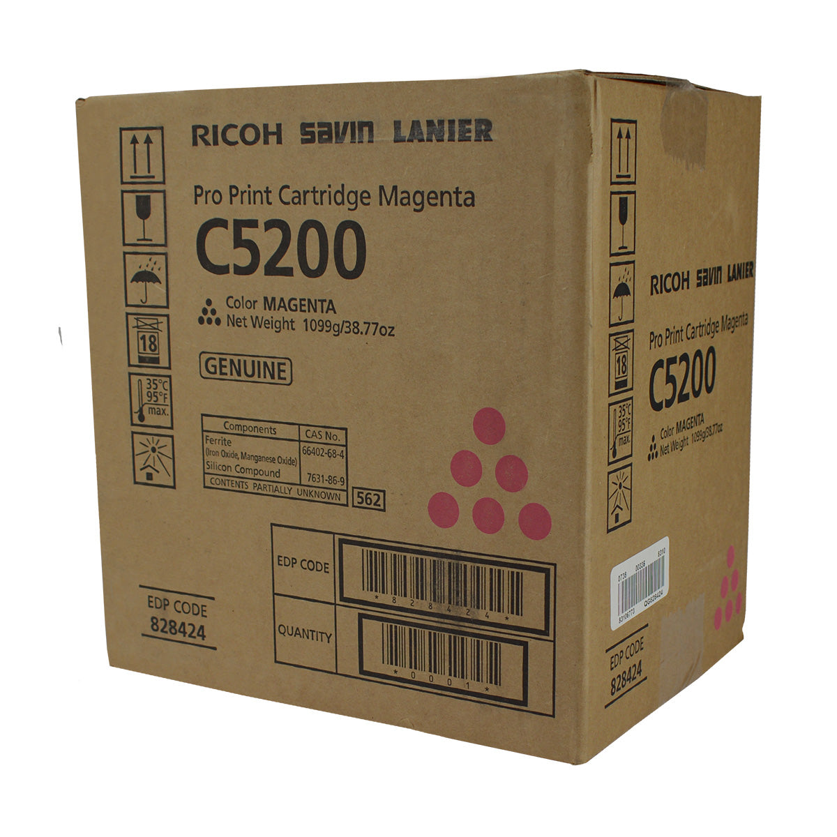 Ricoh (828424) Toner Cartridge, Magenta 24K Yield