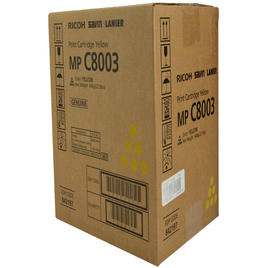 Ricoh (842197) Toner Cartridge, Yellow 26K Yield