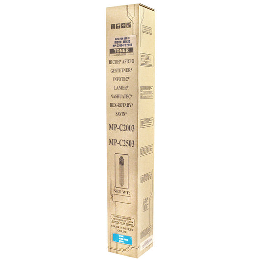 Ricoh MP C2503 Remanufactured Toner Cartridge Cyan 9.5K High Yield