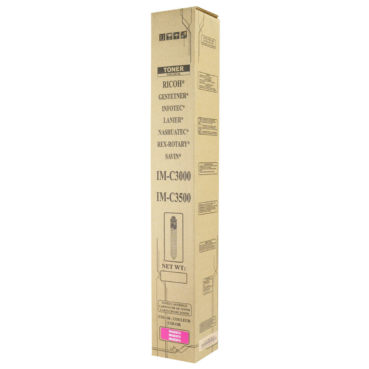 Ricoh IM C3500 Remanufactured Toner Cartridge Magenta 19K Yield