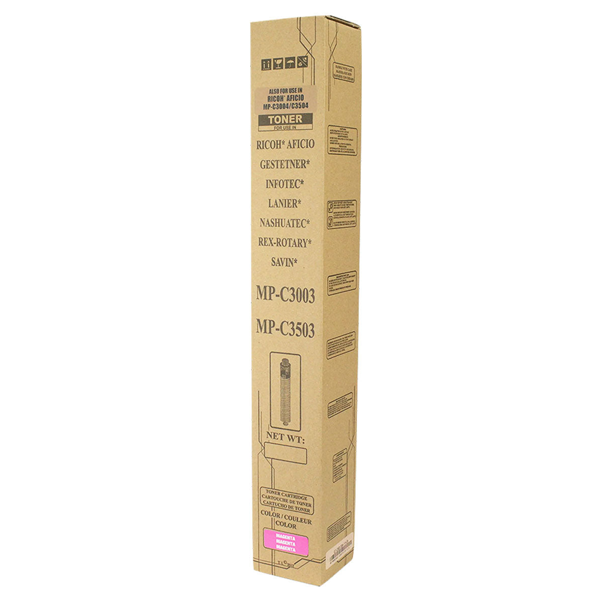 Ricoh MP C3503 Remanufactured Toner Cartridge Magenta 18K Yield
