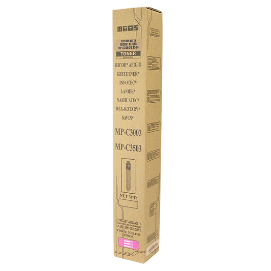 Ricoh MP C3503 Remanufactured Toner Cartridge Magenta 18K Yield