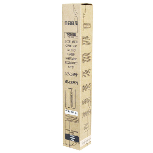 Ricoh MP C305H Remanufactured Toner Cartridge Black 12K Yield