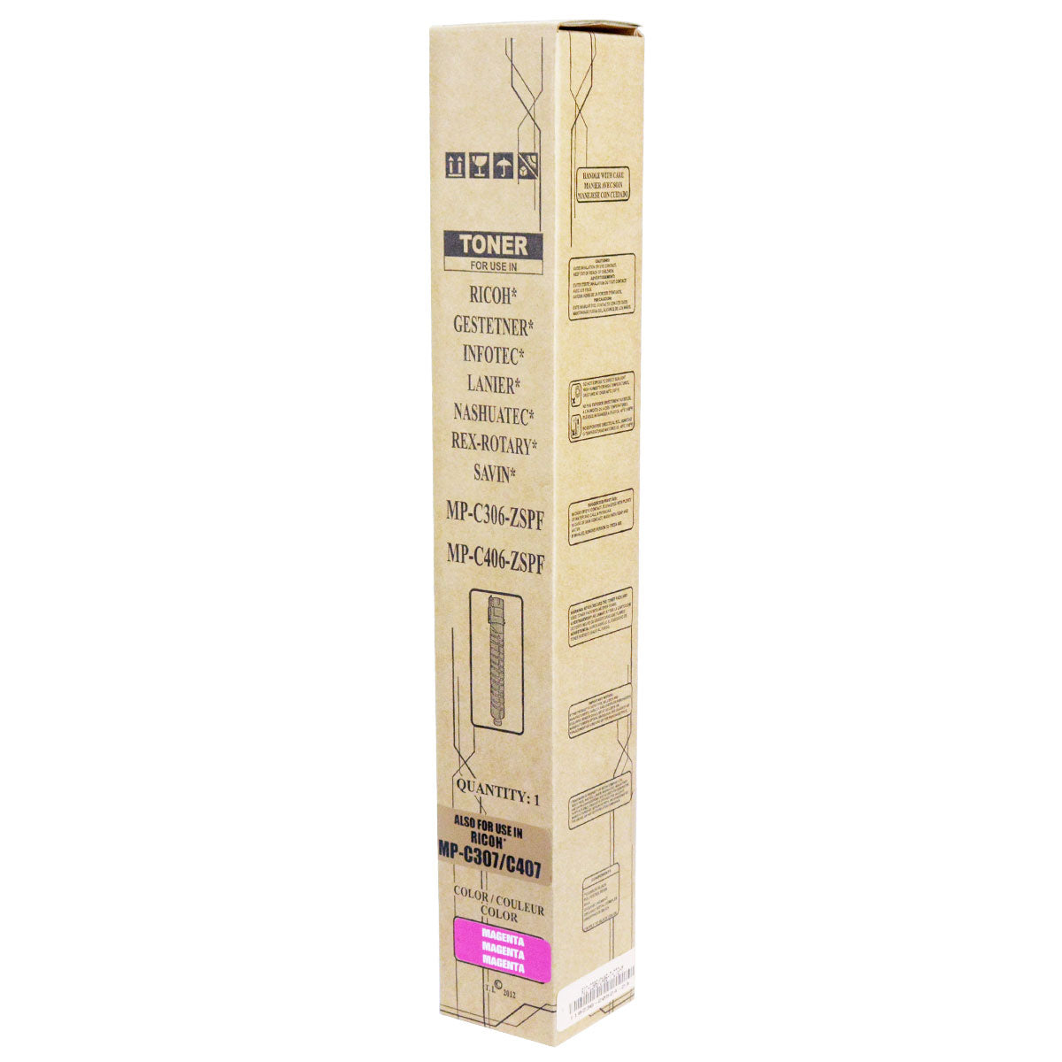 Ricoh MP C406 Remanufactured Toner Cartridge Magenta 6K Yield