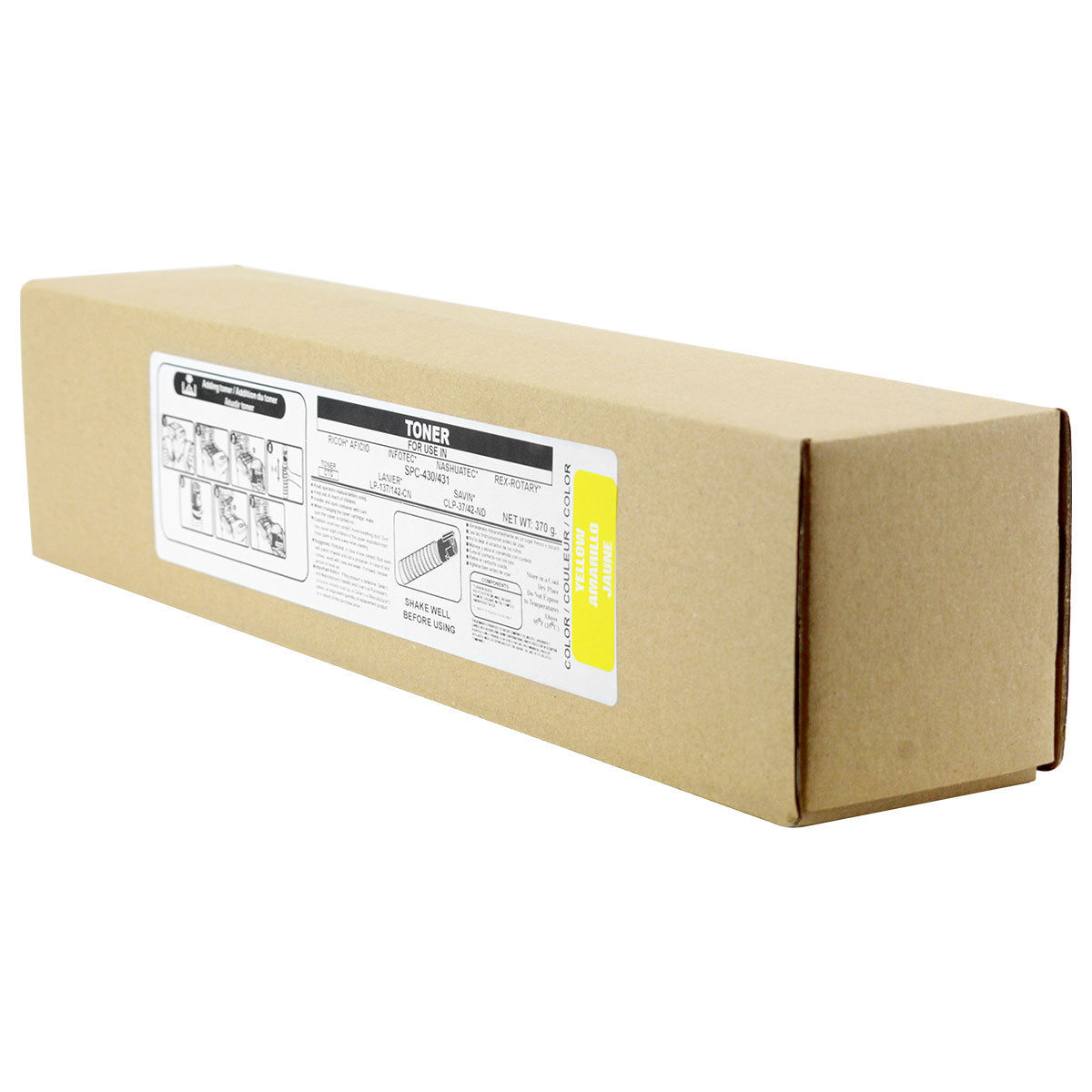 Ricoh SPC430A Remanufactured Toner Cartridge Yellow 21K Yield
