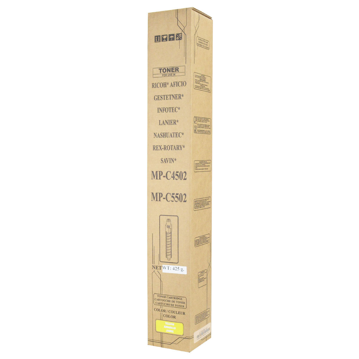 Ricoh MP C5002 Remanufactured Toner Cartridge Yellow 22.5K Yield