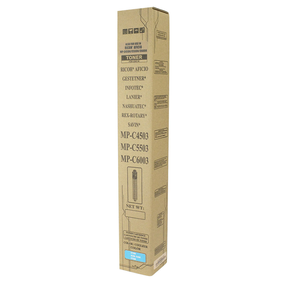 Ricoh MP C6003 Remanufactured Toner Cartridge Cyan 22.5K Yield
