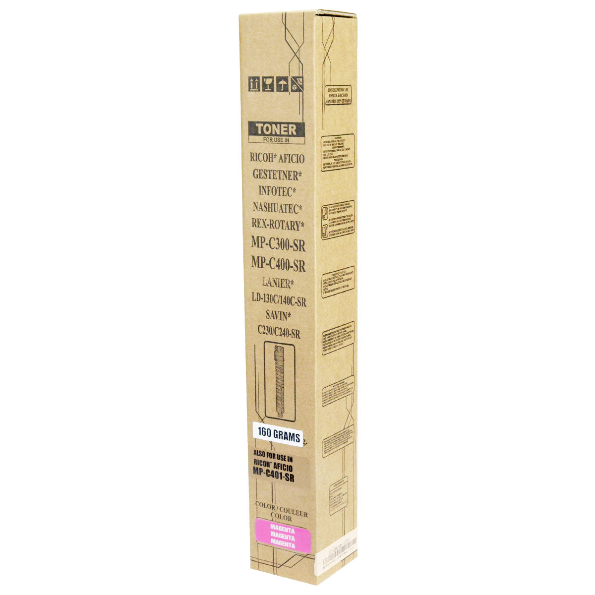 Ricoh MP C400 Remanufactured Toner Cartridge Magenta 10K Yield