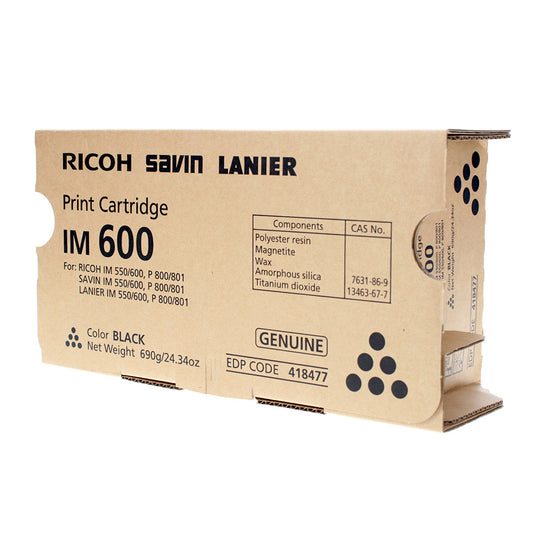 Ricoh (418477) Toner Cartridge, Black 25.5K Yield