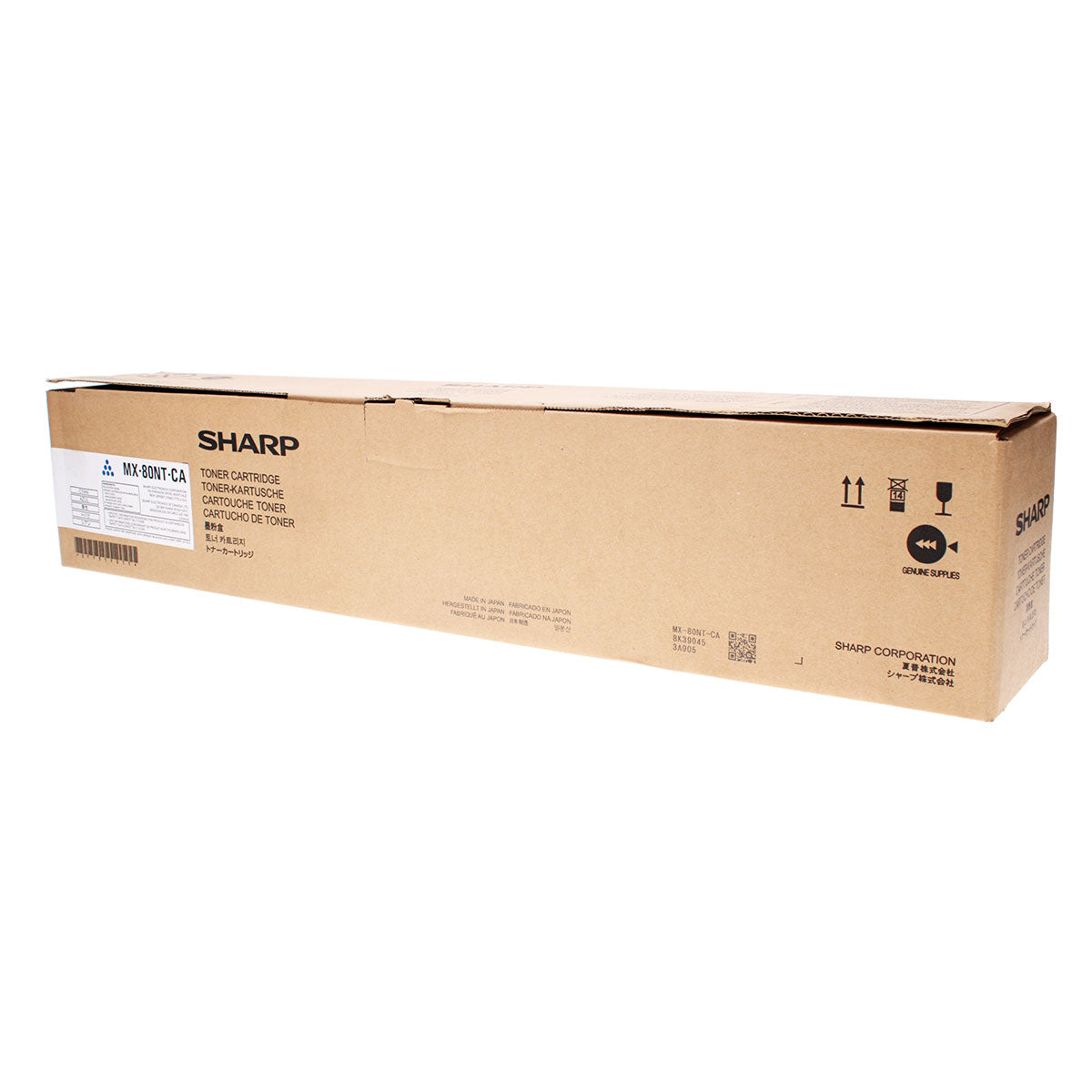 Sharp (MX-80NTCA) Toner Cartridge, Cyan 50l Yield