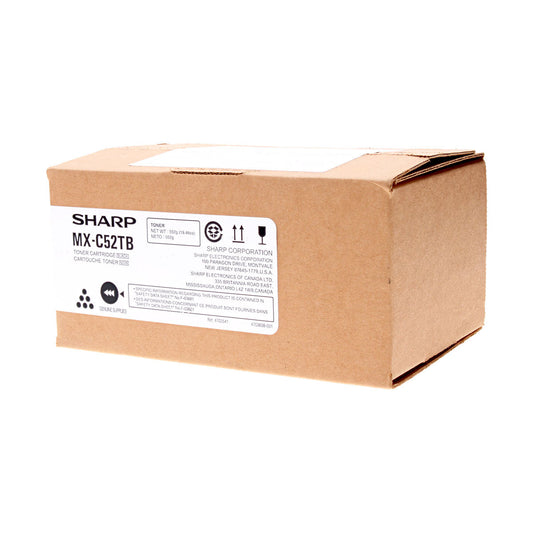 Sharp . (MX-C52TB) Toner Cartridge, Black 25K Yield
