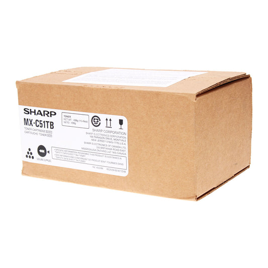 Sharp (MX-C51TB) Toner Cartridge, Black 16K Yield