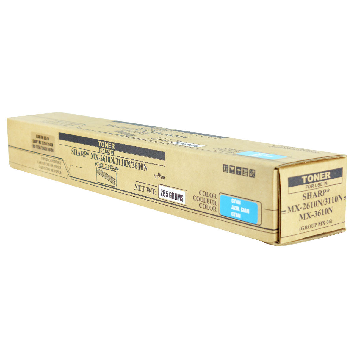 MX-36NTCA Remanufactured Toner Cartridge Cyan 15K Yield