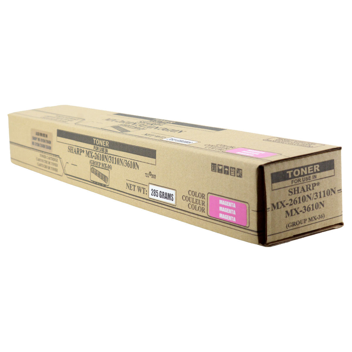 MX-36NTMA Remanufactured Toner Cartridge Magenta 15K Yield