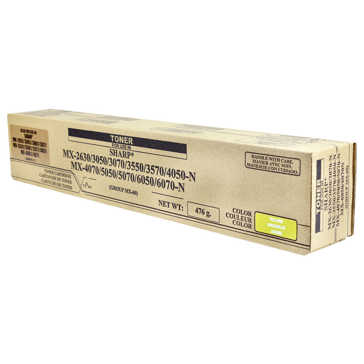 MX-61NTYA Remanufactured Toner Cartridge Yellow 24K Yield