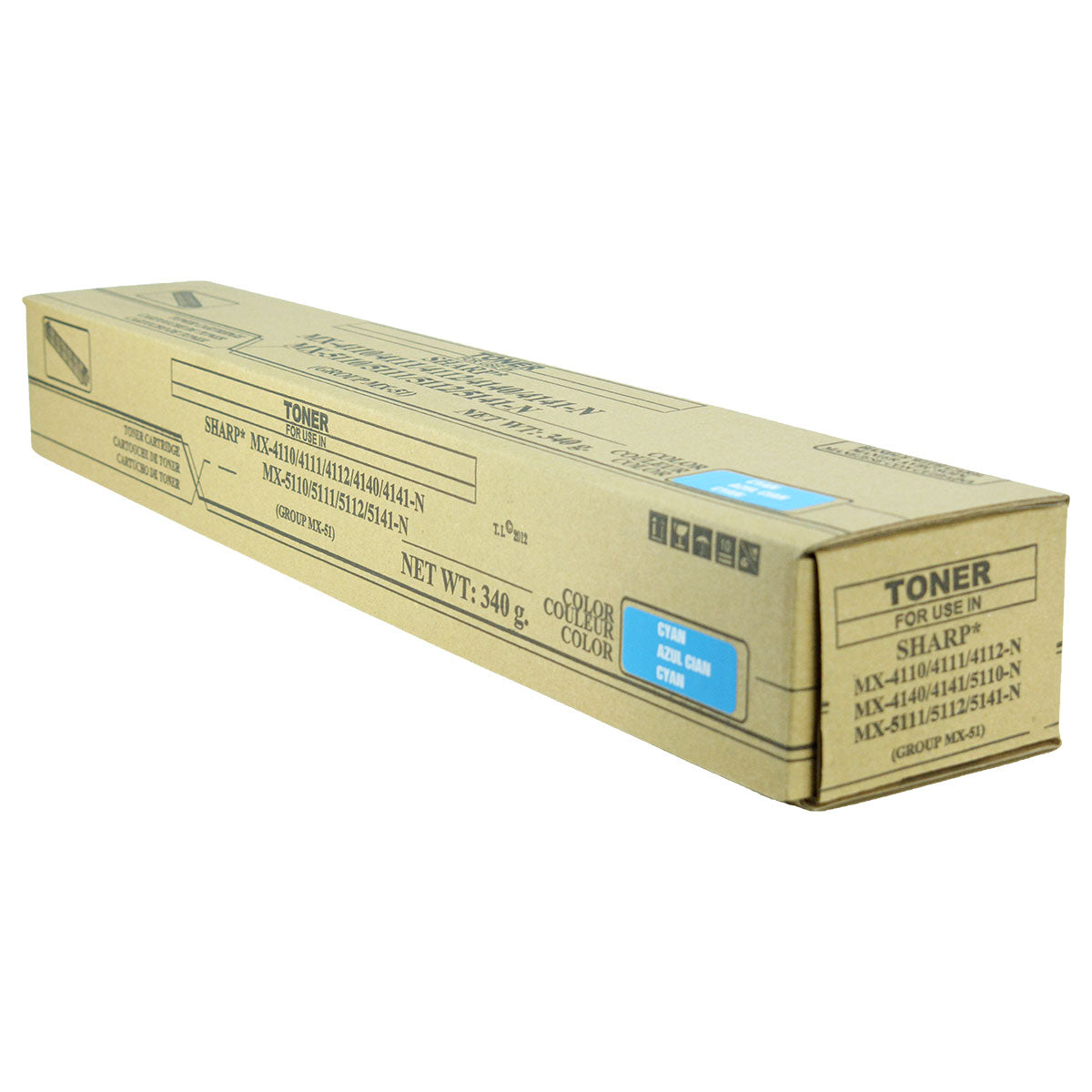 MX-51NTCA Remanufactured Toner Cartridge Cyan 18K Yield