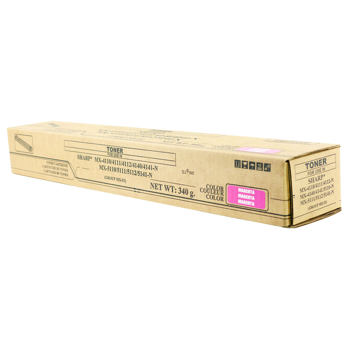 MX-51NTMA Remanufactured Toner Cartridge Magenta 18K Yield