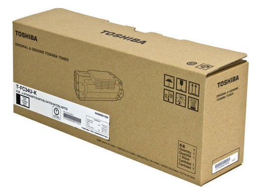 Toshiba T-FC34U-K (TFC34UK) Toner Cartridge, Black 15K Yield