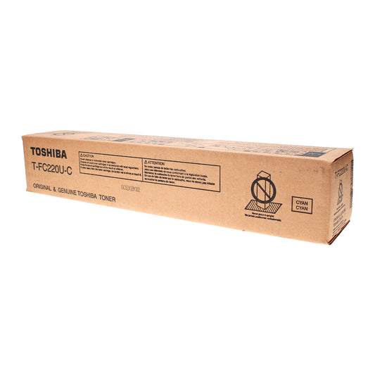 Toshiba T-FC220U-C (TFC220UC) Toner Cartridge, Cyan 38K Yield