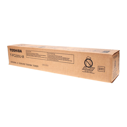 Toshiba T-FC220U-M (TFC220UM) Toner Cartridge, Magenta 38K Yield