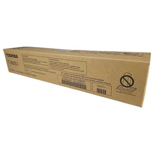 Toshiba T-2822U (T2822U) Toner Cartridge, Black 17.5K Yield