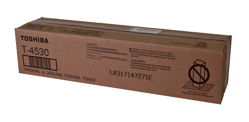Toshiba T-4530 (T4530) Toner Cartridge, Black 30K Yield
