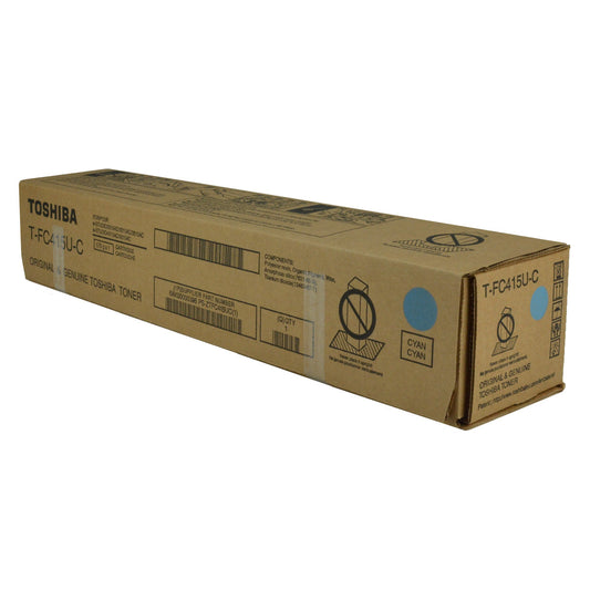 Toshiba T-FC415U-C (TFC415UC) Toner Cartridge, Cyan 33.6K Yield