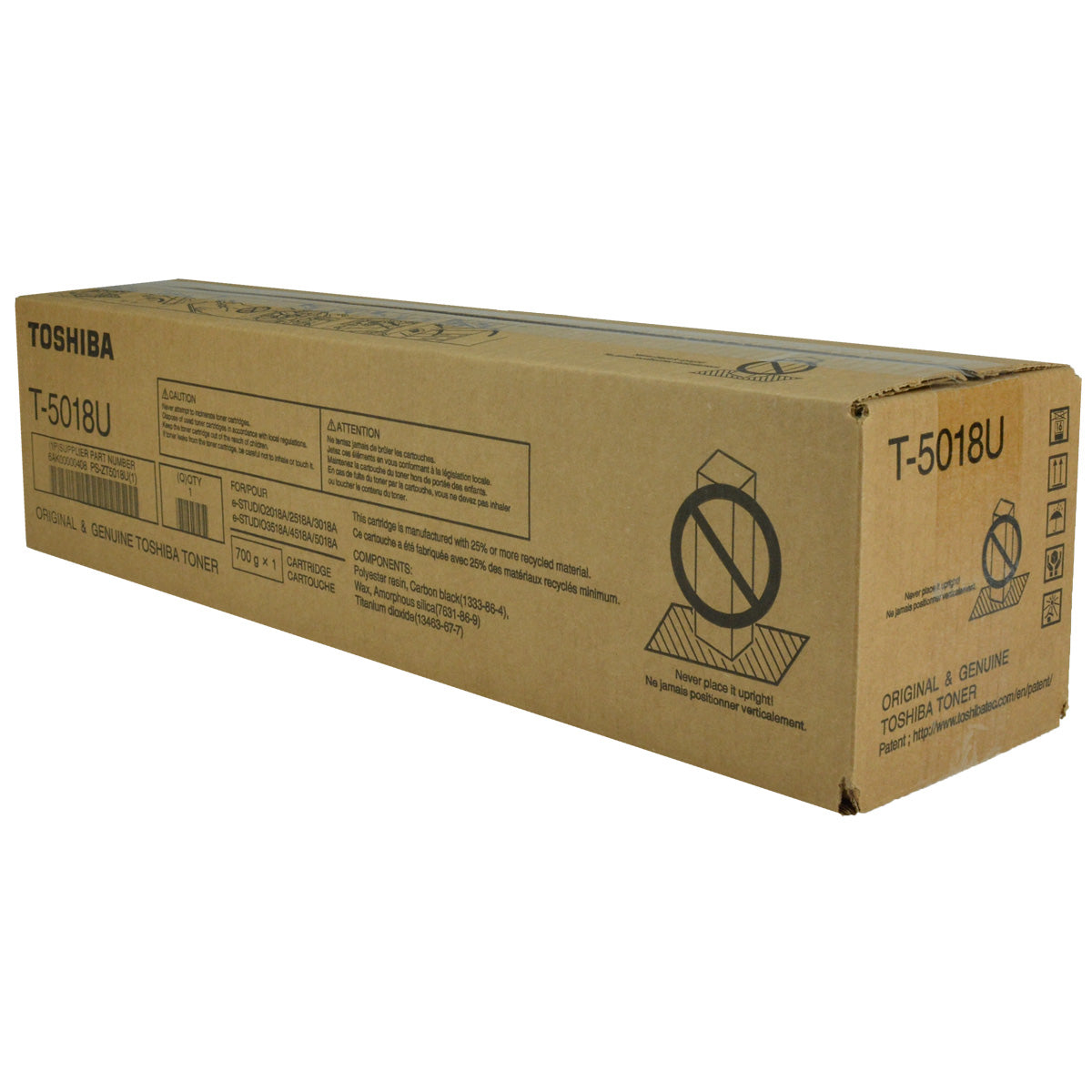 Toshiba T-5018U (T5018U) Toner Cartridge, Black 43.9K Yield