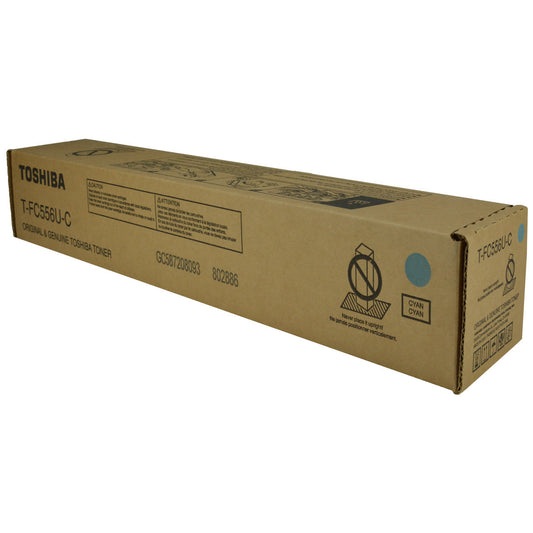 Toshiba T-FC556U-C (TFC556UC) Toner Cartridge, Cyan 39.2K Yield