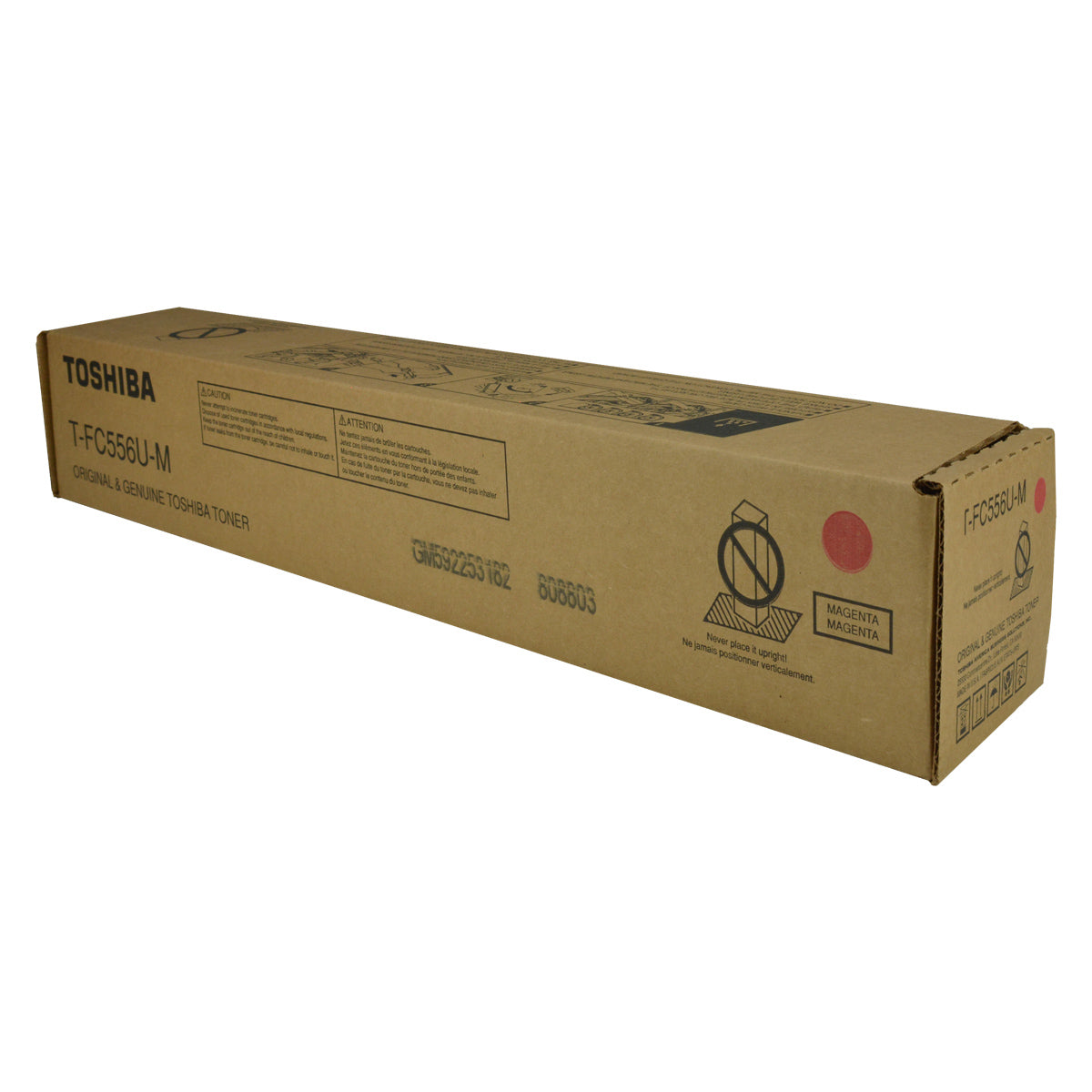 Toshiba T-FC556U-M (TFC556UM) Toner Cartridge, Magenta 39.2K Yield