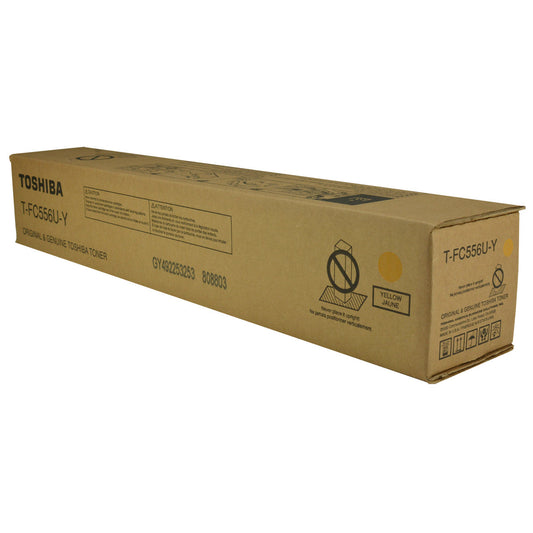 Toshiba T-FC556U-Y (TFC556UY) Toner Cartridge, Yellow 39.2K Yield
